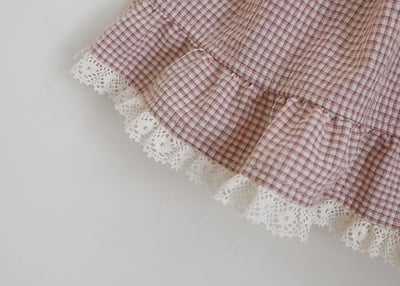 15511花邊格子裙(兩色)6