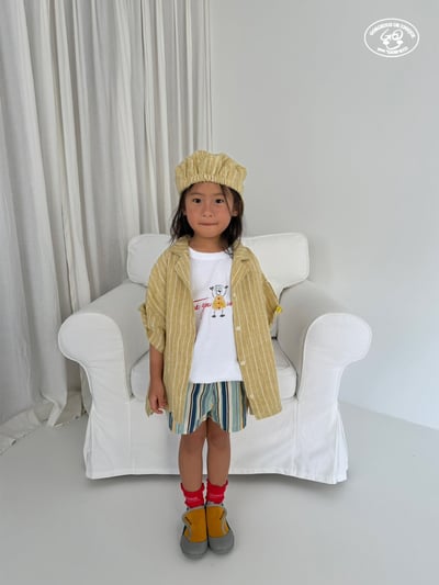 041613翻領直紋上衣(兩色)9