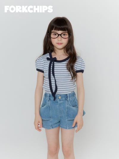 042050條紋綁帶上衣(兩色)10