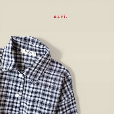 041506翻領格子上衣(兩色)5