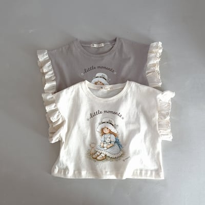 050308女孩花邊袖上衣(兩色)1