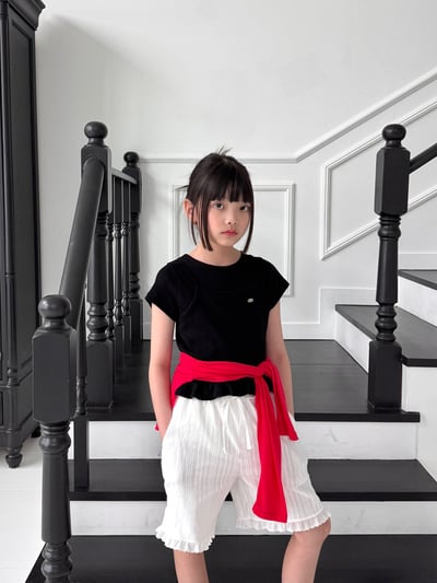 042882白色花邊短褲3