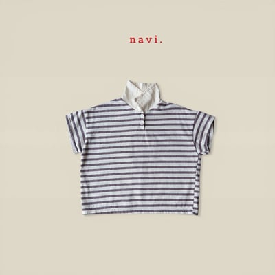 041507翻領條紋上衣(兩色)3