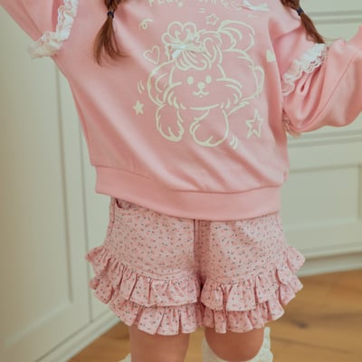 031737花花荷葉短褲(兩色)3