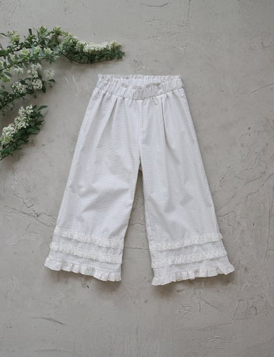 032339格子花邊褲(兩色)5