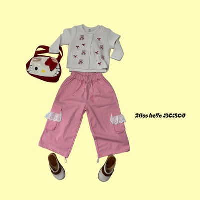 53014花邊口袋褲(兩色)8