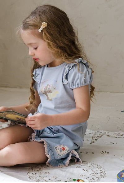 032321玫瑰花貼布牛仔短褲(兩色)10