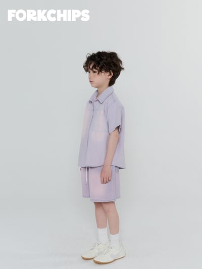 042033翻領刷色上衣(兩色)12