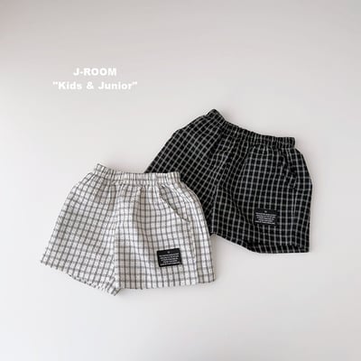 050813格子短褲(兩色)1