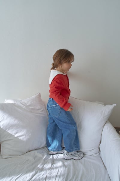 25423花邊口袋牛仔褲8