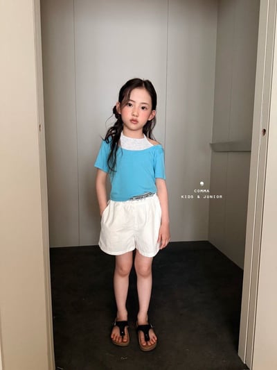 052716腰部英文短褲(兩色)10