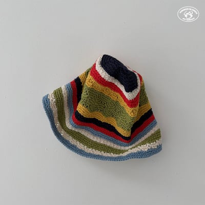 041658彩色條紋帽1