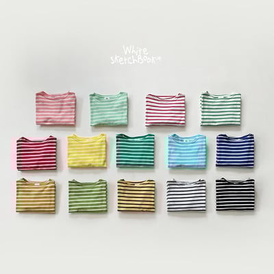 42936彩色條紋上衣(十四色)3