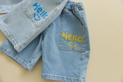 042342哈囉英文牛仔短褲(兩色)4