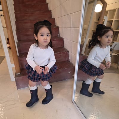 11216格子蛋糕褲裙(兩色)11