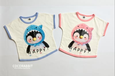 041334鯊魚企鵝上衣(兩色)1