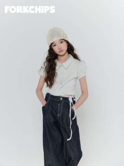 042011翻領綁帶上衣(兩色)10