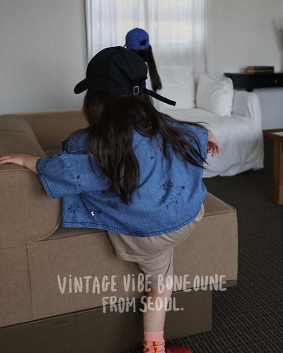 041753翻領狐狸牛仔上衣8