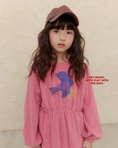 30035手繪小鳥上衣(兩色)1