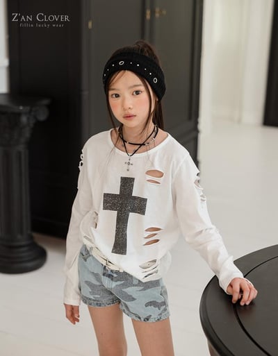 032527割破十字架上衣(兩色)15