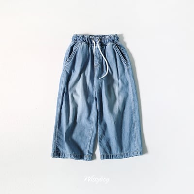 050907淺藍綁帶牛仔褲1
