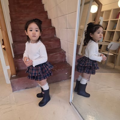 11216格子蛋糕褲裙(兩色)12