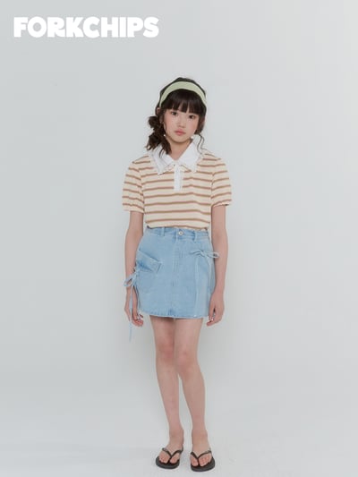 042041翻領條紋上衣(兩色)12