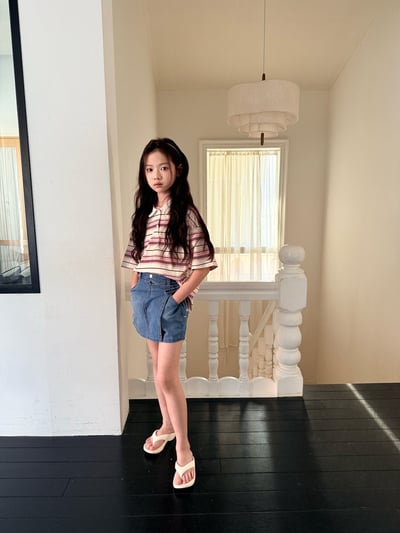 042110翻領條紋上衣(兩色)11