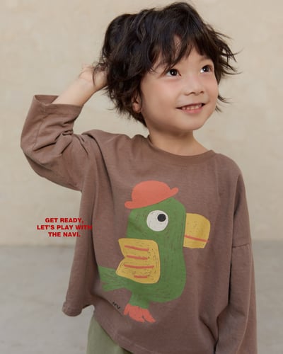 30030手繪小鳥上衣(兩色)3