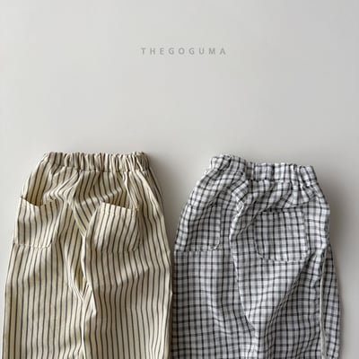 031904直紋格子褲(兩色)4