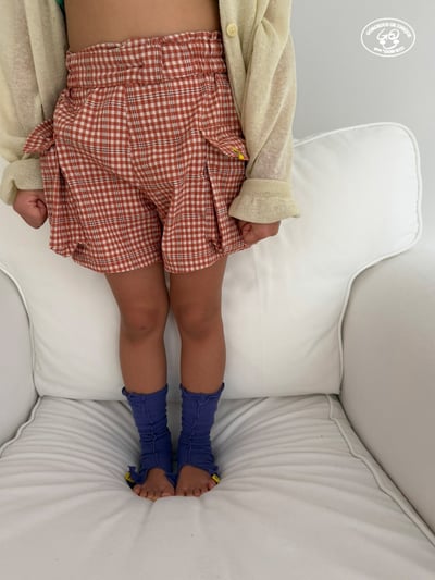 041654格子短褲(兩色)5