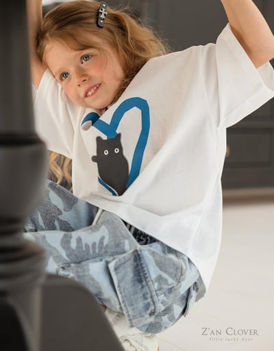 032501愛心貓咪上衣(兩色)9