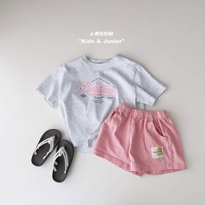 050822笑臉條紋短褲(兩色)4