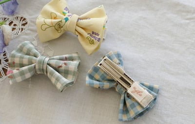 15533蝴蝶結髮夾(三色)2