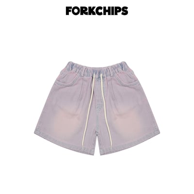 042009刷色綁帶牛仔短褲(兩色)2