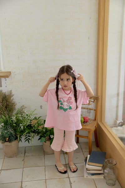 042215條紋花邊褲(兩色)2