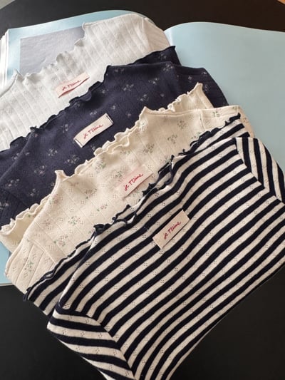 25421捲邊上衣(四色)3