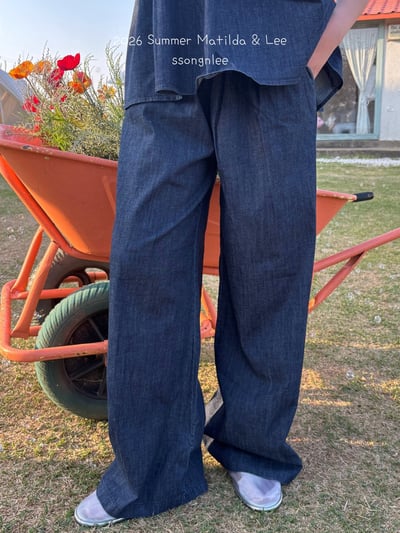 042881深藍牛仔褲1