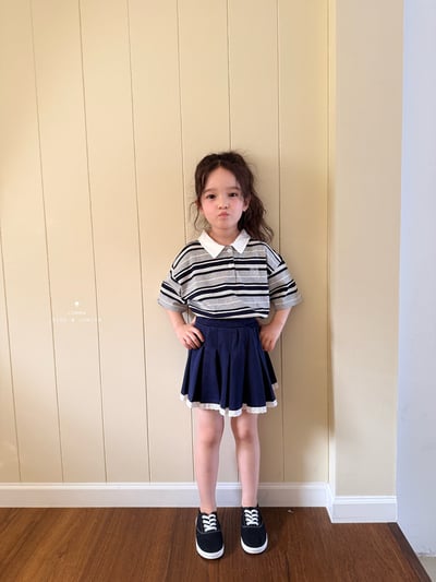 042110翻領條紋上衣(兩色)5