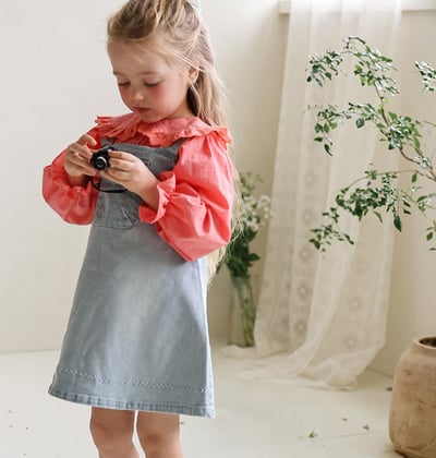 15508翻領花邊領上衣(兩色)7