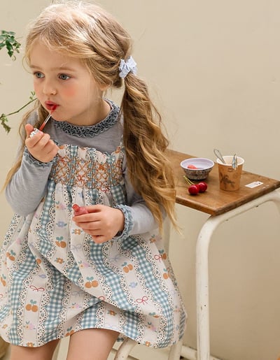 15528櫻桃格子背心裙(三色)8