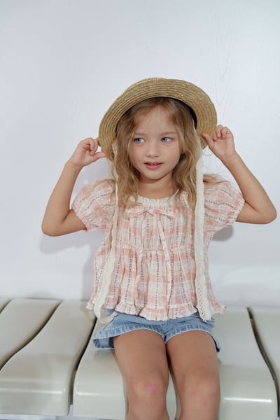 032708格子造型上衣(兩色)12