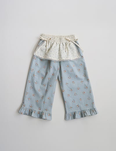 15510鄉村造型格子褲(兩色)3