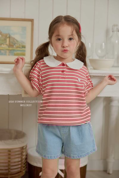 040119翻領條紋上衣(兩色)5