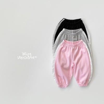 42930側邊雕花束口褲(三色)3