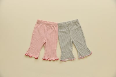 042348格子花邊褲(兩色)1