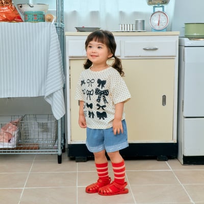 031741蝴蝶結牛仔短褲4