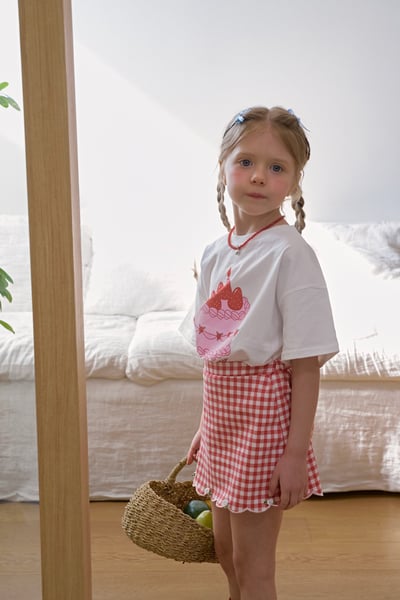 042239花邊格子裙(兩色)4