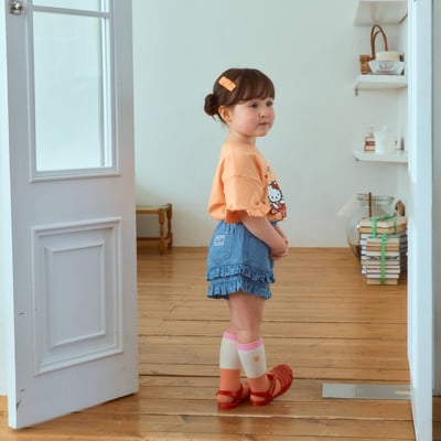 031742荷葉牛仔短褲4