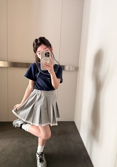 042107造型百褶裙(兩色)9